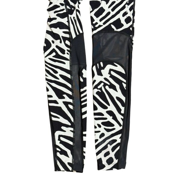 Nike Epic Lux Palm Print White/Black Leggings Dri-FIT Zone Sculpting Pants Sz S - Picture 11 of 13